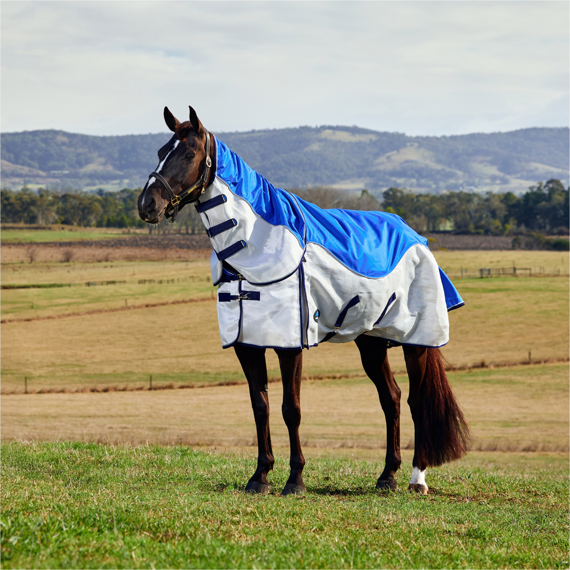 2026 WeatherBeeta Comfitec Duo Shield Detach-A-Neck 1030087 - Blue / Silver / Navy